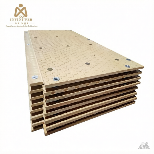 Hdpe Material Construction Ground protection Mat Hollow Amphimat Heavy Duty Ground Mats