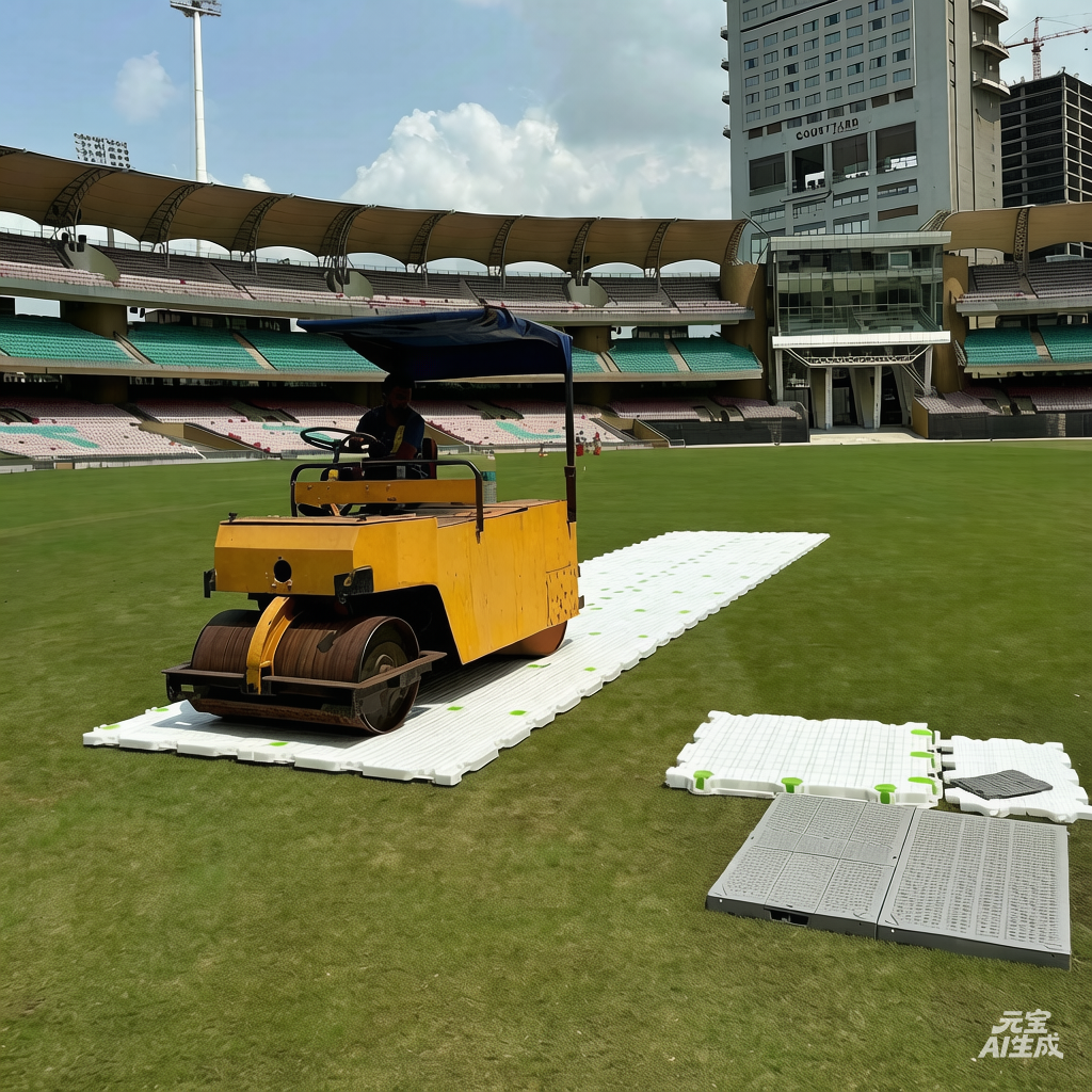Outdoor HDPE Material Portable Multi-Purpose Wear Resistant Modern Graphic Design Turf Protection Event Flooring