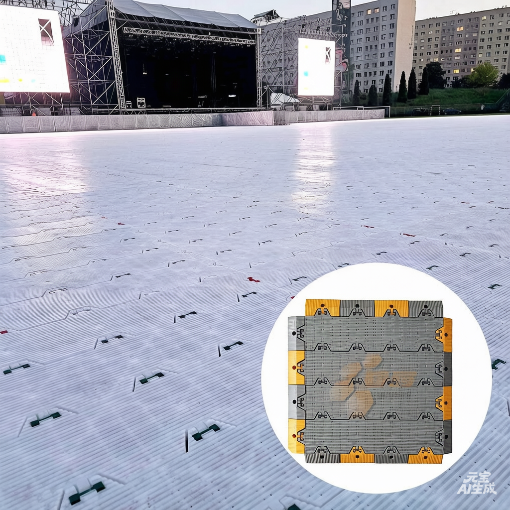 Marquee Tent Venue & Outdoor Event Flooring High Quality pp Plastic Interlocking Long Life Span