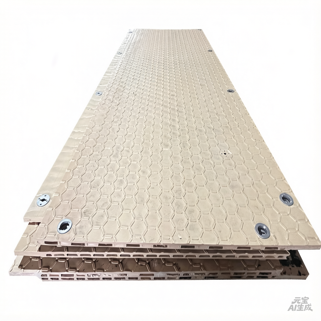 Hdpe Material Construction Ground protection Mat Hollow Amphimat Heavy Duty Ground Mats