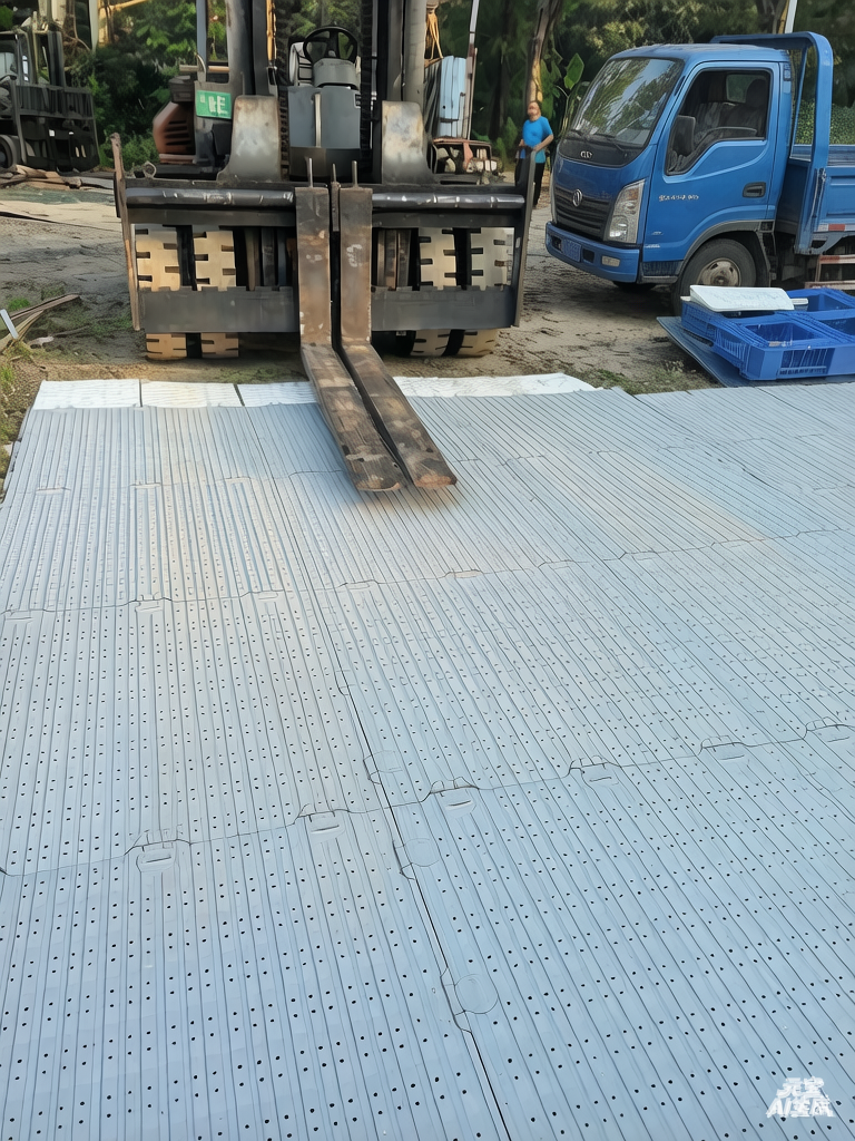 Fireproof High Density Anti-Scratch Plastic Base Plate Accessory for Synthetic Running Track & Ice Rink Event Flooring