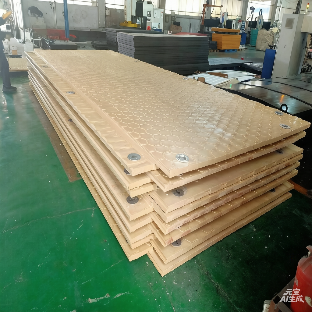 Hdpe Material Construction Ground protection Mat Hollow Amphimat Heavy Duty Ground Mats