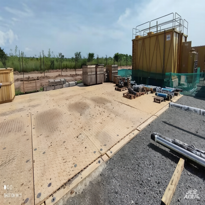 Hdpe Material Construction Ground protection Mat Hollow Amphimat Heavy Duty Ground Mats