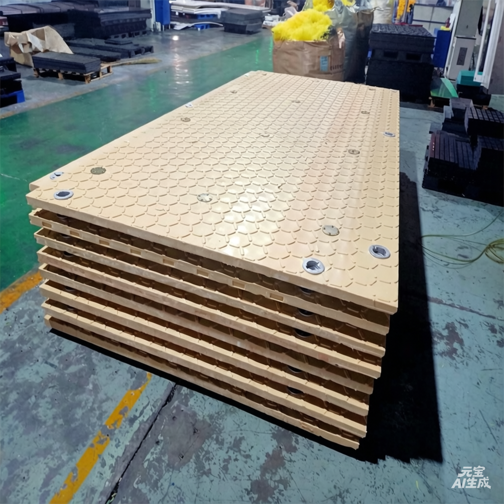 Hdpe Material Construction Ground protection Mat Hollow Amphimat Heavy Duty Ground Mats