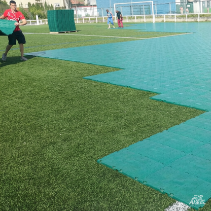 Interlocking Modular PP Plastic Anti-Slip Eco-Friendly Portable Outdoor Tent Event Flooring Quick Graphic Design