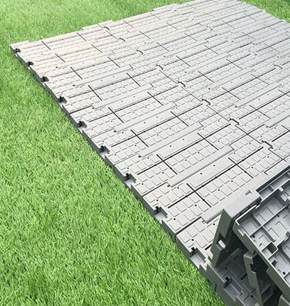 Folding Outdoor Floor Interlocking Artificial Grass Tile Event Flooring